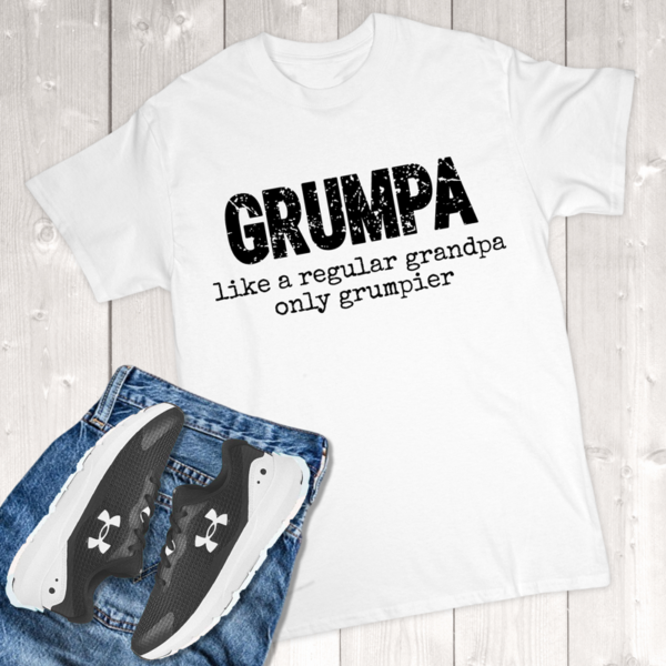 Grumpa Like A Regular Grandpa Only Grumpier Adult T-Shirt