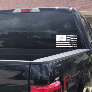 1776 Flag 2nd Amendment Window Decal