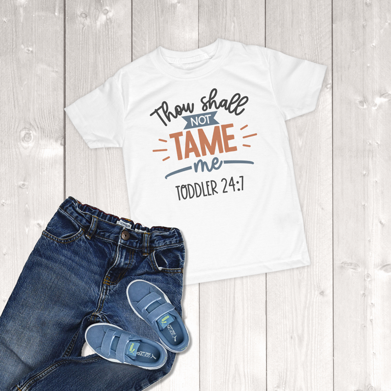 Thou Shall Not Tame Me Toddler 24:7 Toddler Boy T-Shirt