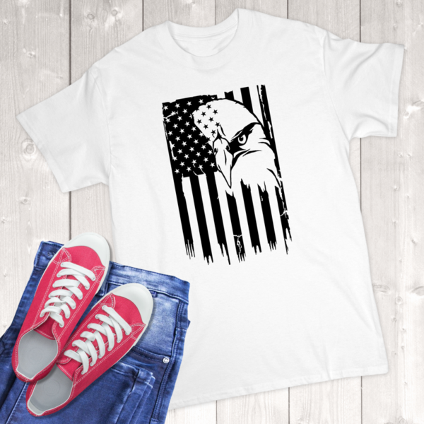 Flag & Eagle Adult T-Shirt