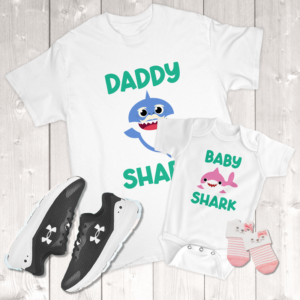 Daddy Shark Baby Shark Daddy & Me (Daughter) Infant