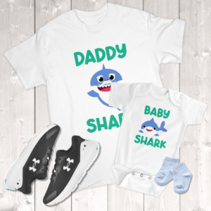 Daddy Shark Baby Shark Daddy & Me (Son) Infant