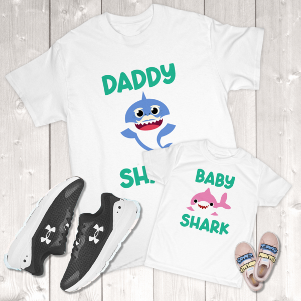 Daddy Shark Baby Shark Daddy & Me (Daughter) Toddler