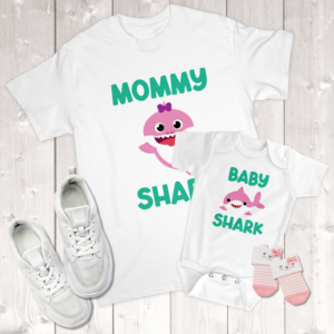 Mommy Shark Baby Shark Mommy & Me (Daughter) Infant