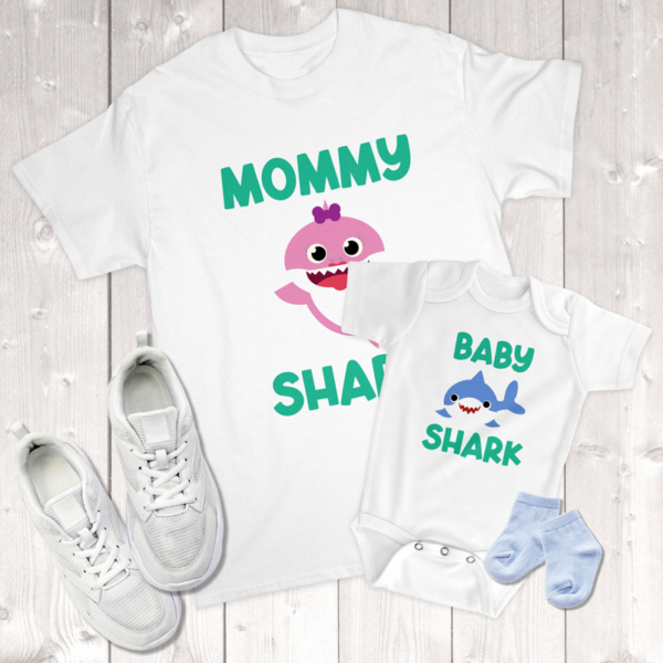 Mommy Shark Baby Shark Mommy & Me (Son) Infant