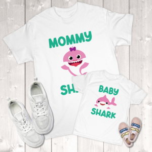 Mommy Shark Baby Shark Mommy & Me (Daughter) Toddler