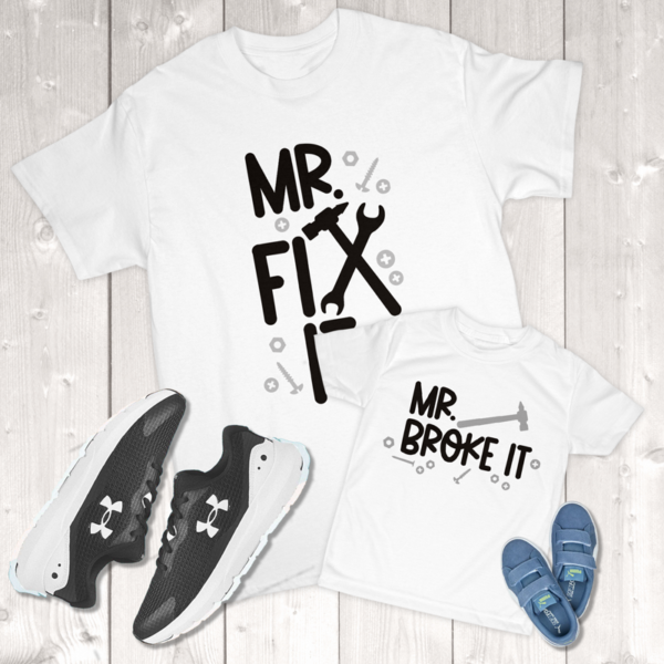 Mr. Fix It Mr. Broke It Daddy & Me (Son) Toddler