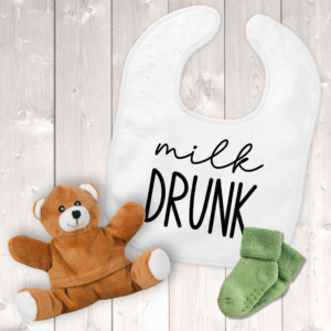 Milk Drunk Unisex Bib