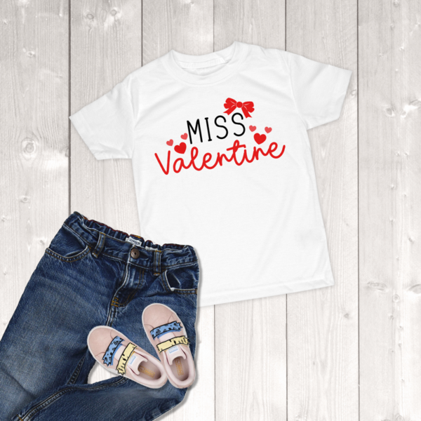Valentine's Day Miss-Valentine Toddler Girl T-Shirt