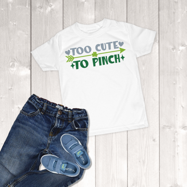 St. Patrick's Day Too Cute To Pinch Toddler Boy T-Shirt