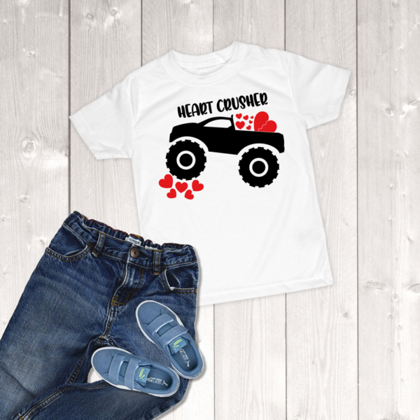 Valentine's Day Heart Crusher Toddler Boy T-Shirt