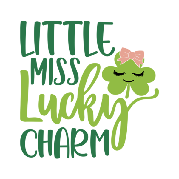 St. Patrick's Day Little Miss Lucky Charm Toddler Girl T-Shirt