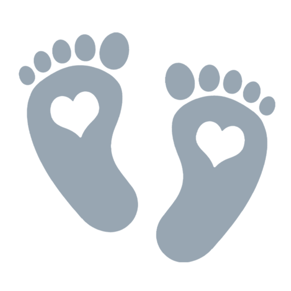 Footprints With Hearts Boy Onesie