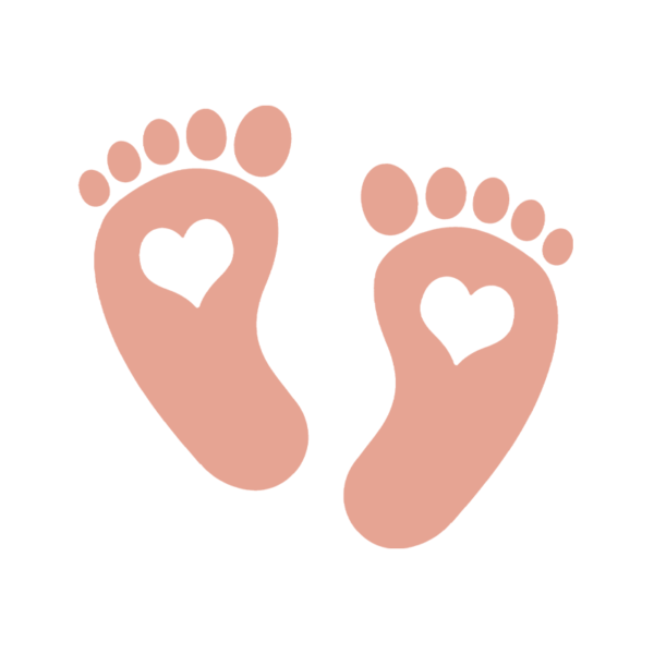 Footprints With Hearts Girl Onesie
