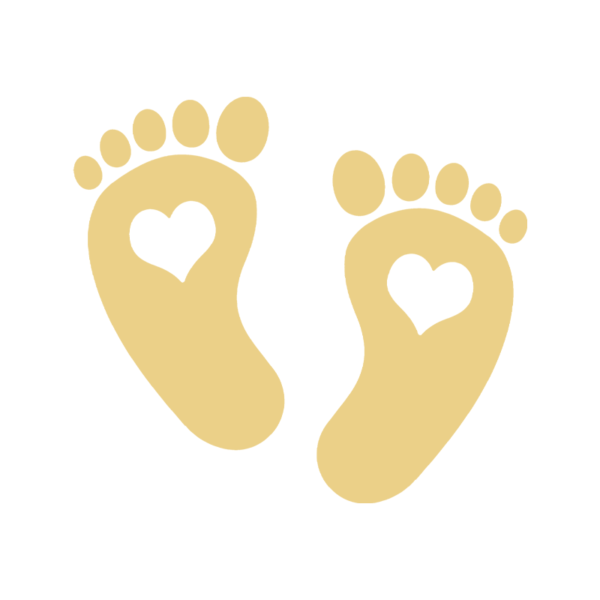Footprints With Hearts Unisex Onesie