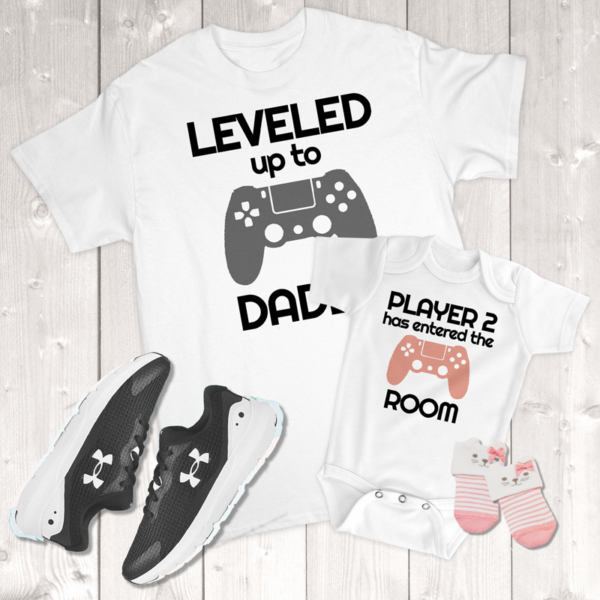 Leveled Up To Daddy Player 2 Has Entered The Room Daddy & Me (Daughter) Infant