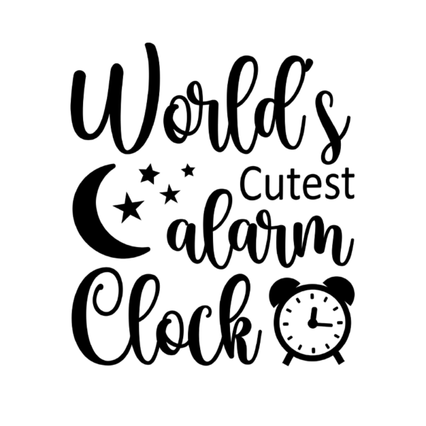World's Cutest Alarm Clock Unisex Onesie