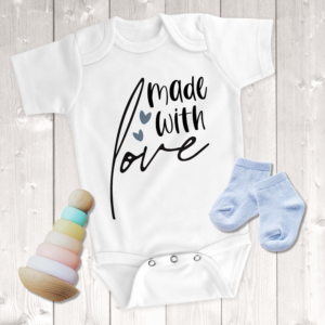 Made With Love Boy Onesie