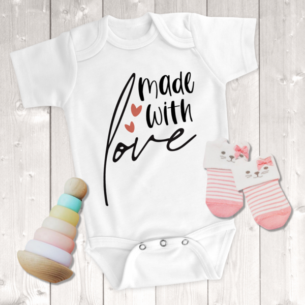 Made With Love Girl Onesie