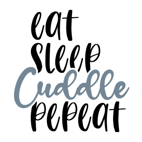 Eat Sleep Cuddle Repeat Boy Onesie