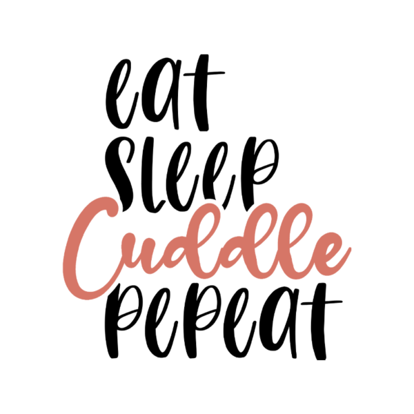 Eat Sleep Cuddle Repeat Girl Onesie