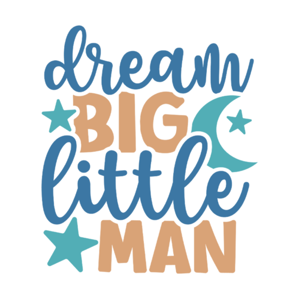 Dream Big Little Man Boy Onesie