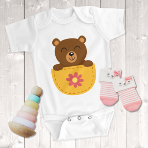 Pocket Pet Bear Girl Onesie