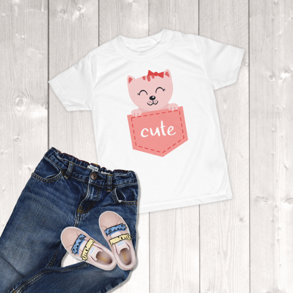 Pocket Pet Kitty Toddler Girl T-Shirt