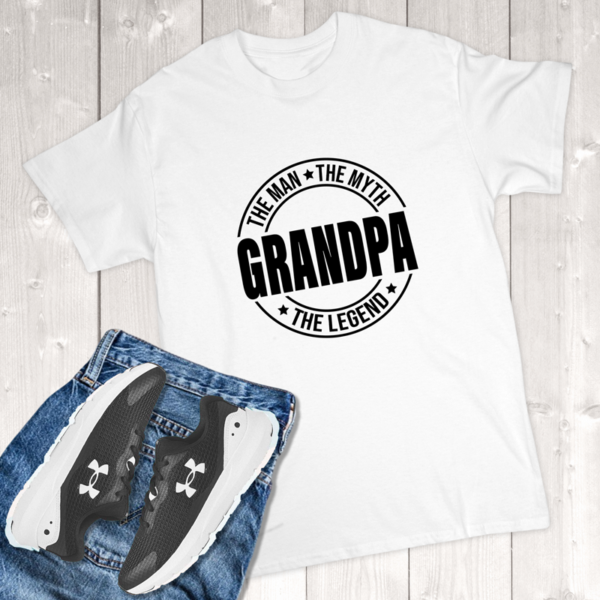 (Grandpa) The Man The Myth The Legend Adult T-Shirt
