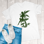 Weed Fairy On Mushroom Adult T-Shirt