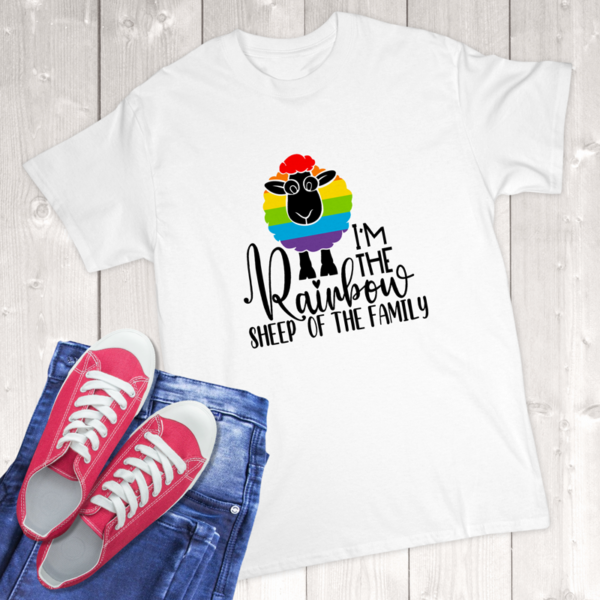 I'm The Rainbow Sheep Of The Family Adult T-Shirt
