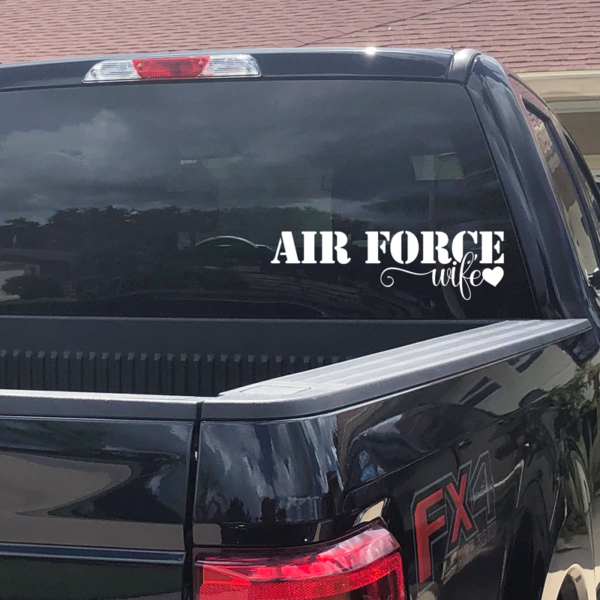 Air Force Wife Window Decal
