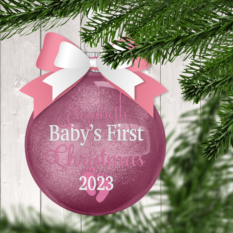 Baby girl hot sale christmas ornament