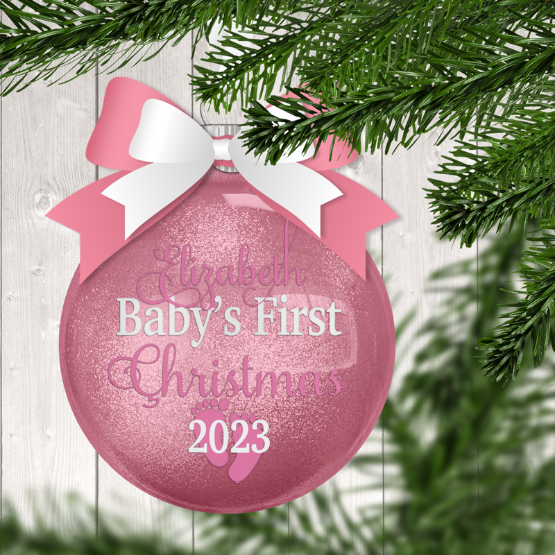 Girl first 2024 christmas ornament