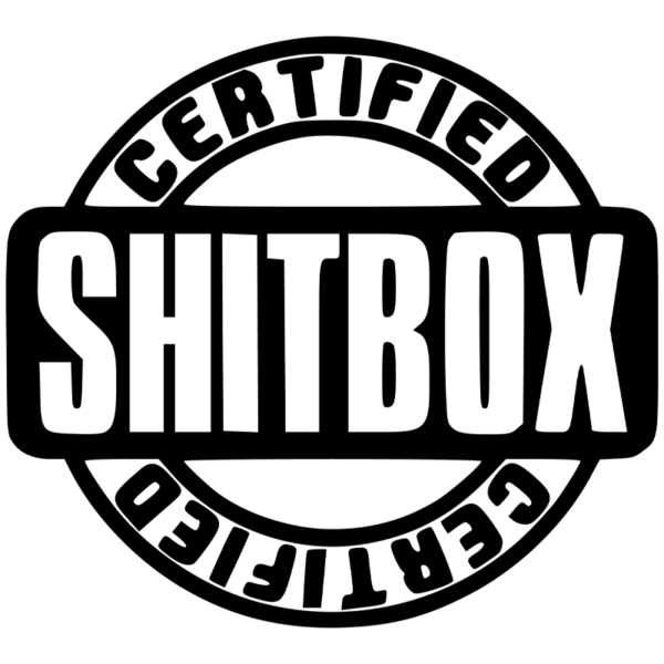 Certified Shitbox Window Decal