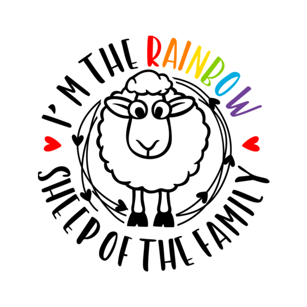 I'm The Rainbow Sheep Of The Family Mouse Pad