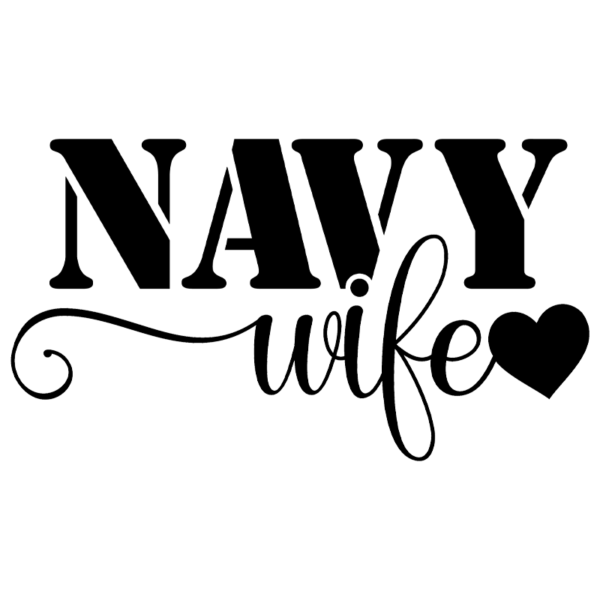 Navy Wife Window Decal