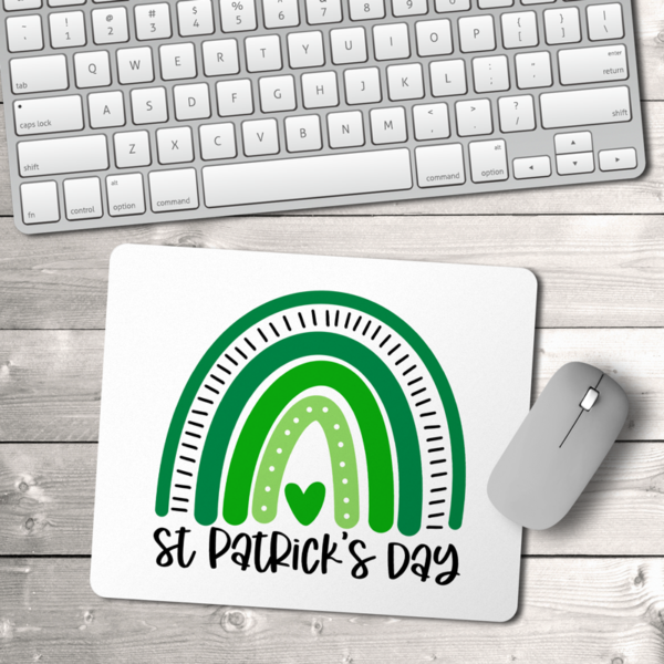 St. Patrick's Day Rainbow Mouse Pad