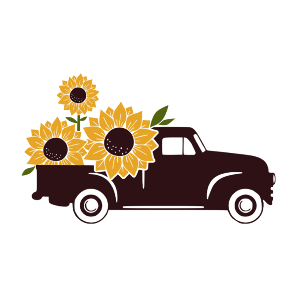Sunflowers In Truck Mouse Pad