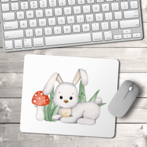 Woodland Rabbit Mouse Pad