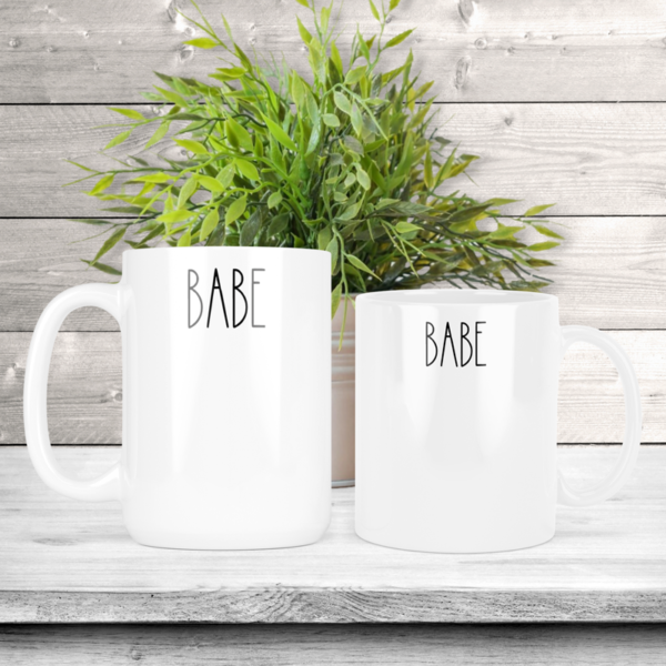 Rae Dunn Inspired "Babe" Coffee Mug