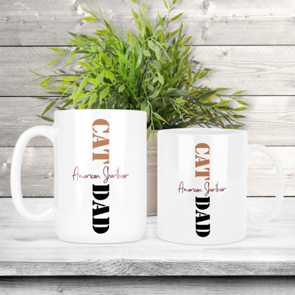 Cat Dad, Breed Choice & Name Coffee Mug