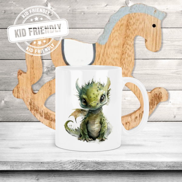 Green Dragon Kids Polymer Coffee Mug