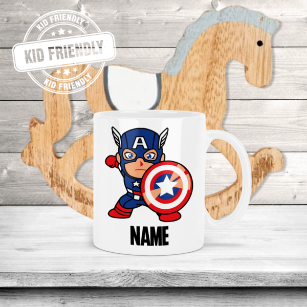 Marvel Character Groot, Iron Man, Spiderman, Hulk, Captain America Kids Polymer Coffee Mug