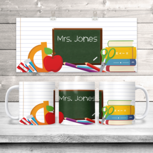 Teacher Blackboard w/ Name Coffee Mug