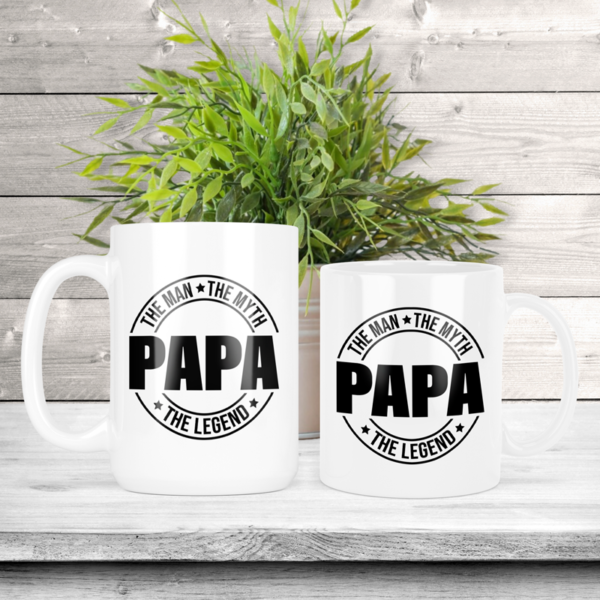 Papa The Man, The Myth, The Legend Coffee Mug