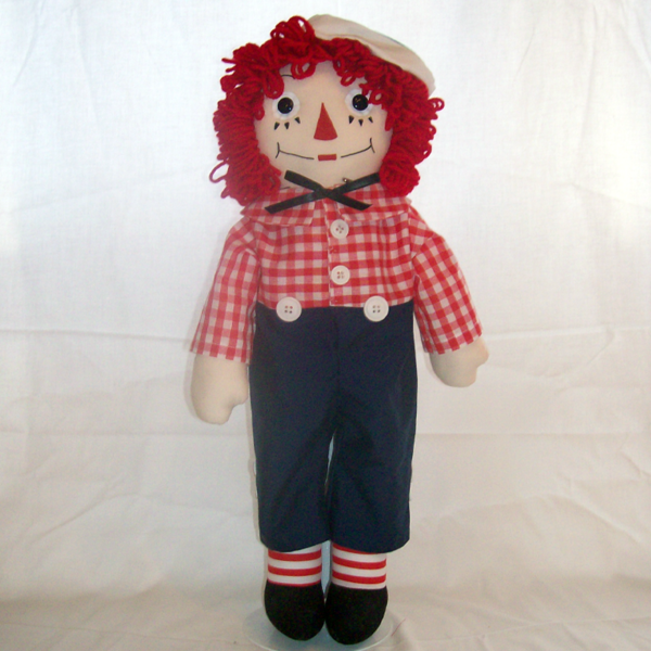 Raggedy Andy Doll, Traditional, Front View