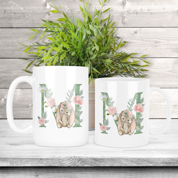 Watercolor Animals Letter Choice Coffee Cup